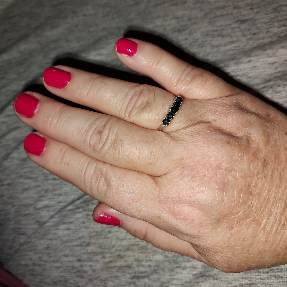 Black Sapphire Ring